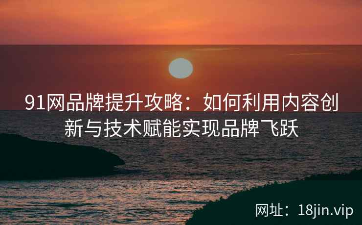 91网品牌提升攻略：如何利用内容创新与技术赋能实现品牌飞跃