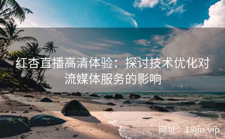 红杏直播高清体验：探讨技术优化对流媒体服务的影响