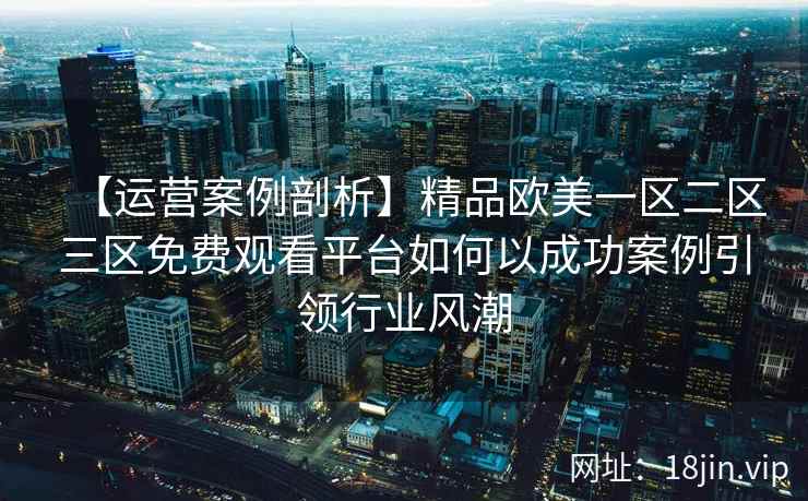 【运营案例剖析】精品欧美一区二区三区免费观看平台如何以成功案例引领行业风潮