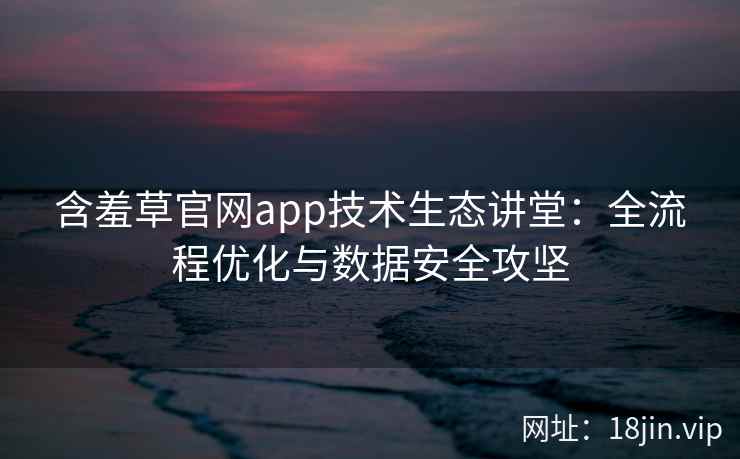 含羞草官网app技术生态讲堂：全流程优化与数据安全攻坚